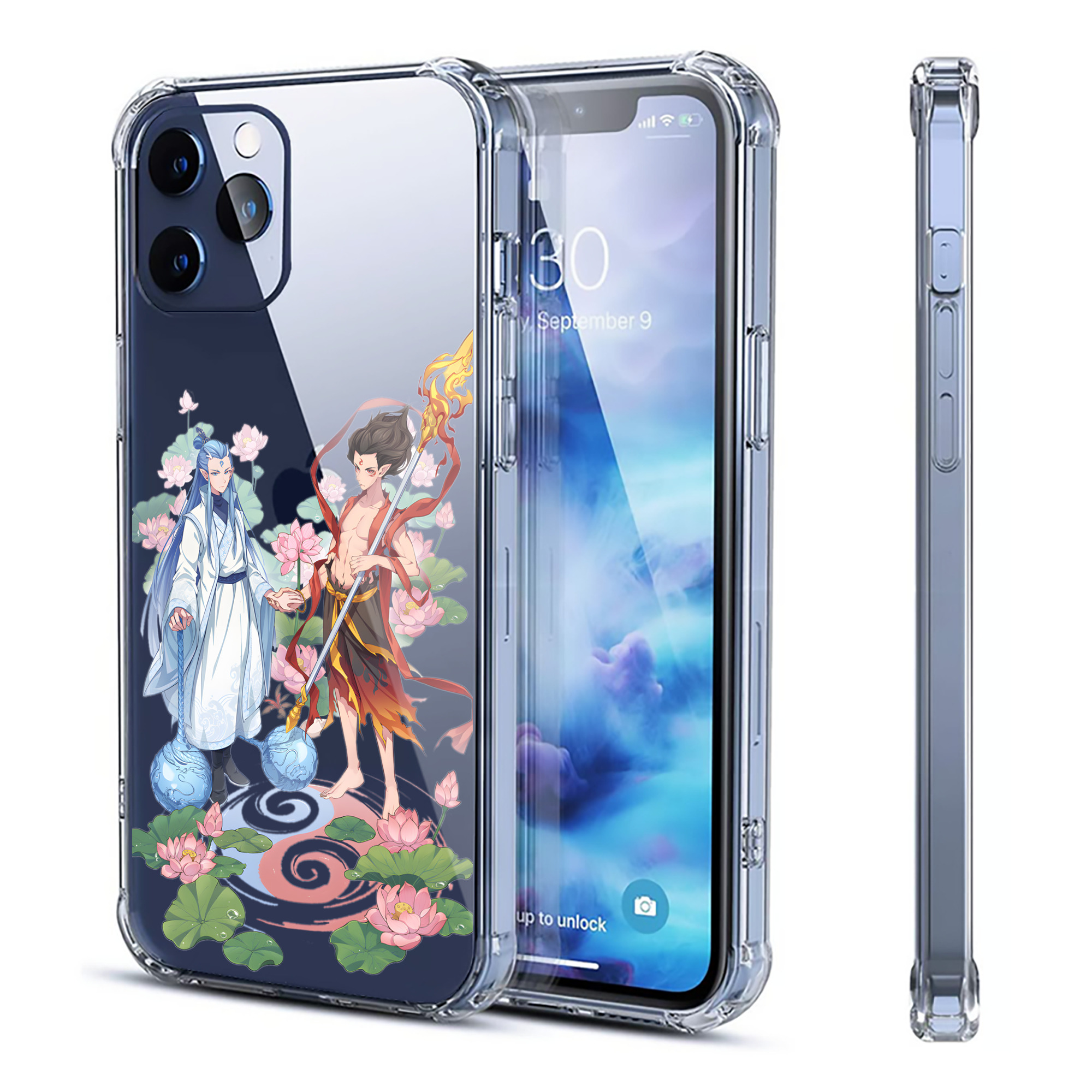 （画像用） Ne Zha 2 ナタ 魔童の大暴れ 【iPhone 12シリーズ対応】透明スマホケース（クリアソフトケース）